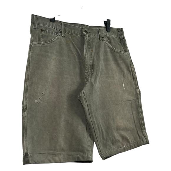 Vintage Dickies Distressed Denim Shorts 34 - Picture 4 of 7